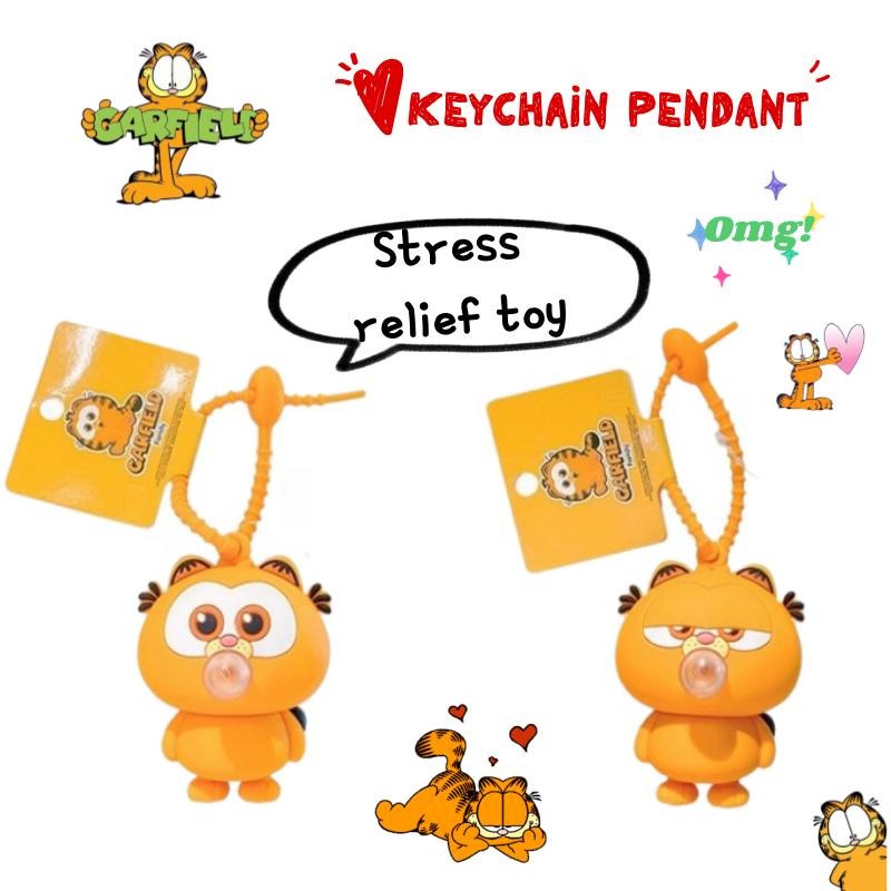 Model Kit Cars - New Garfield doll car keychain pendant