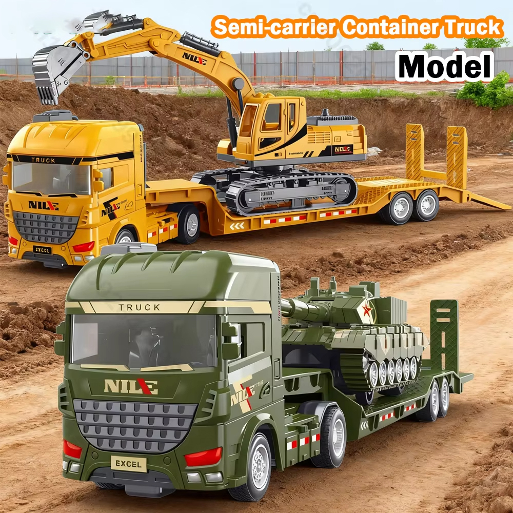 Model Kit F1 - Semi-carrier container Truck Diecast Engineering Inertial