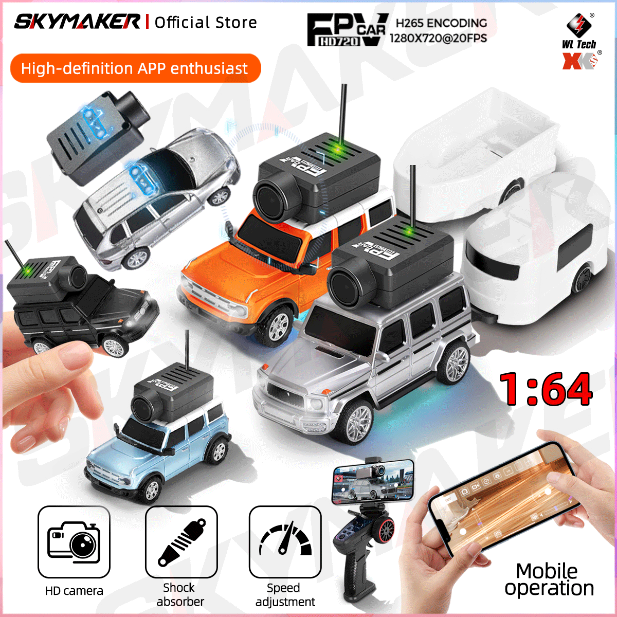 Model Kit Ae86 - Wltoys Mini FPV APP Control Car