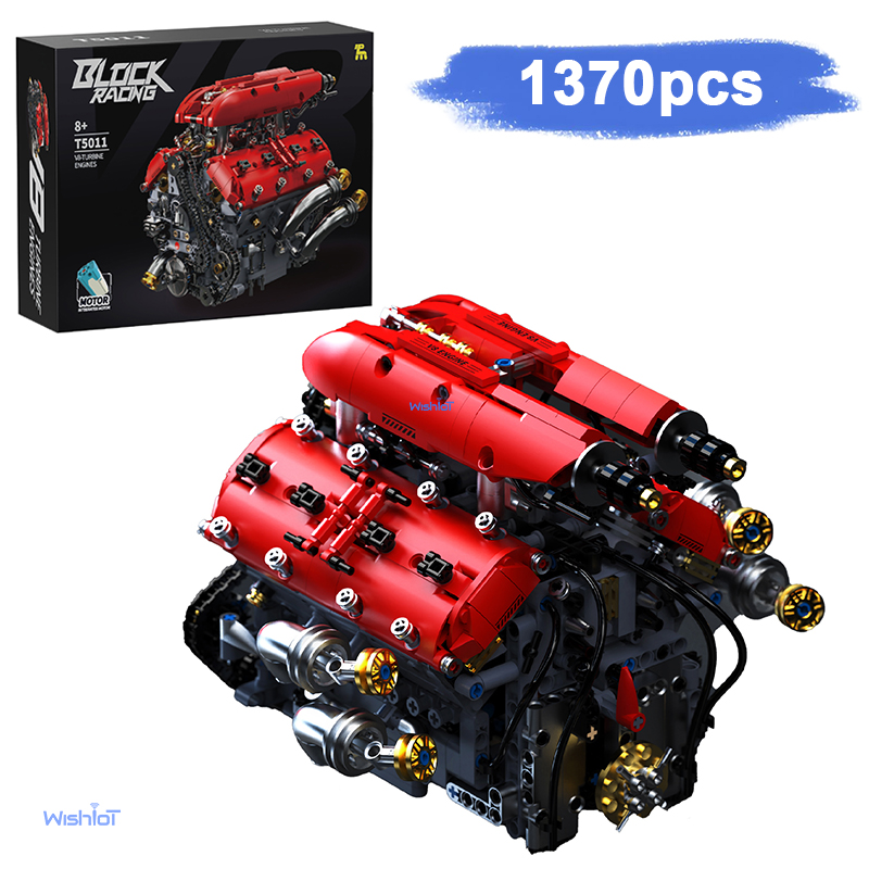 Model Kit V8 Engine - T5011 V8 Turbo Engine Model Electric