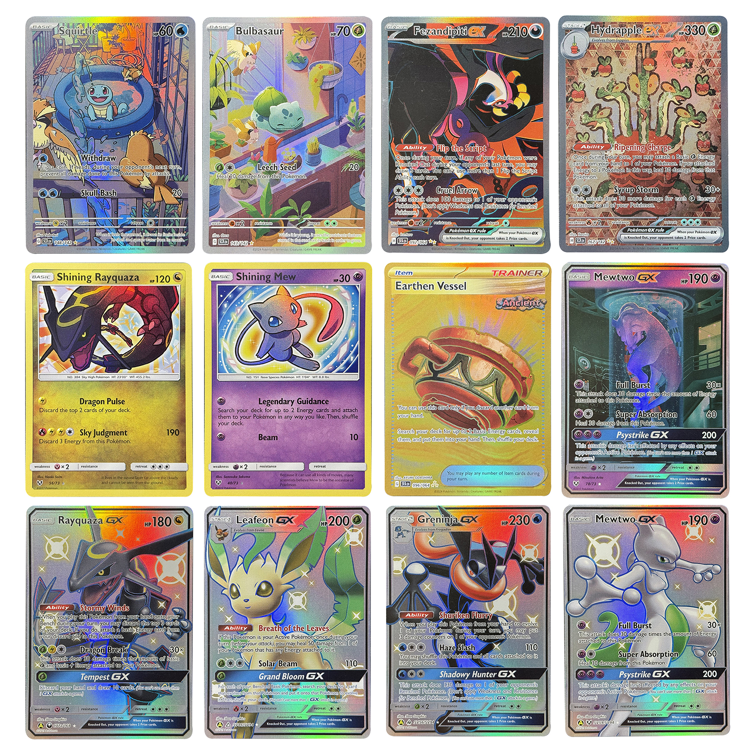 Model Kit Rayquaza - PTCG Proxy Cards Bulbasaur Squirtle Shining