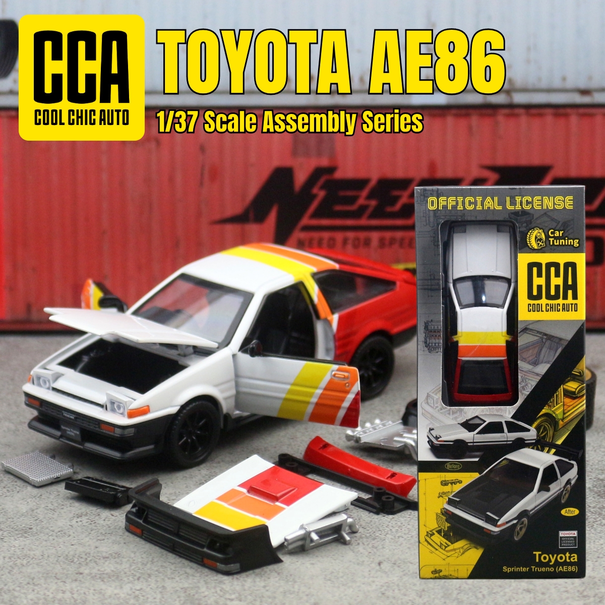 Model Kit Ae86 - 1/37 TOYOTA AE86 Sprinter Trueno Racing