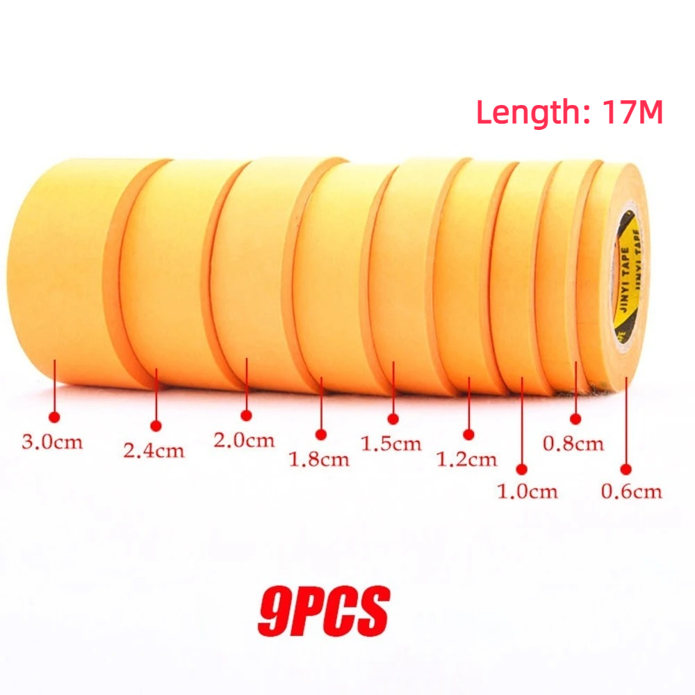 Model Kit Paint Set - 3/4/9 Rolls Model Masking Tape for