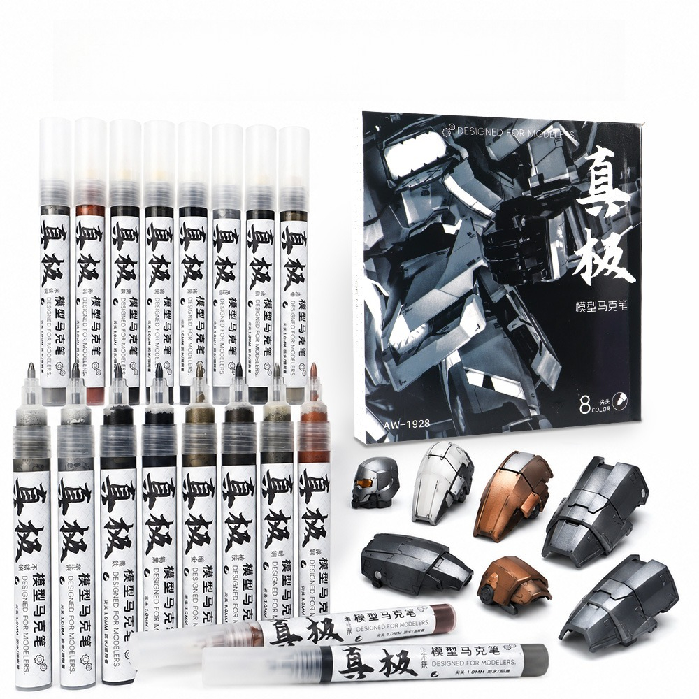 Model Kit Markers - 1/8 Pcs Model Marker Set Model
