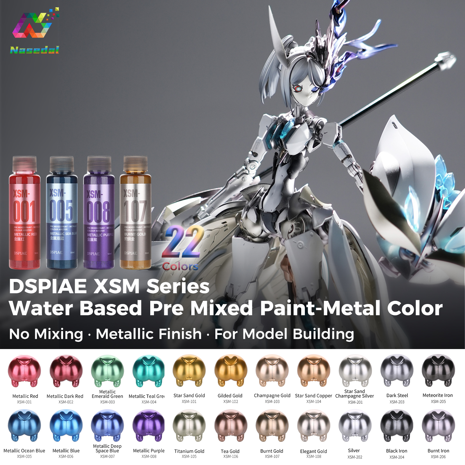 DSPIAE XSM Series 50ml Water B - Model Kit Paint Set のレビューと価格