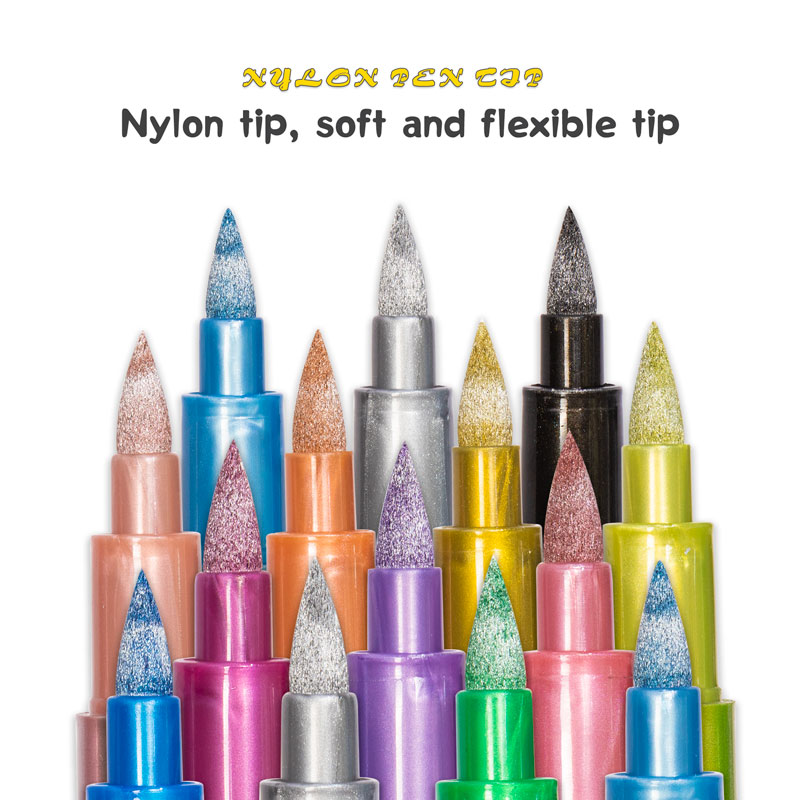 12 Colors Brush Metallic Paint - Model Kit Markers のレビューと価格