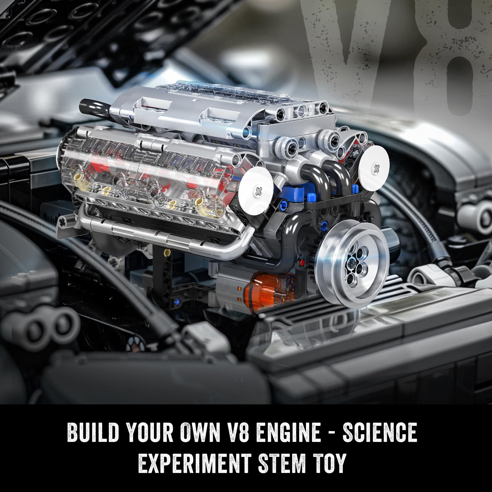 Mould King 10088 V8 Engine Bui - Model Kit V8 Engine のレビューと価格