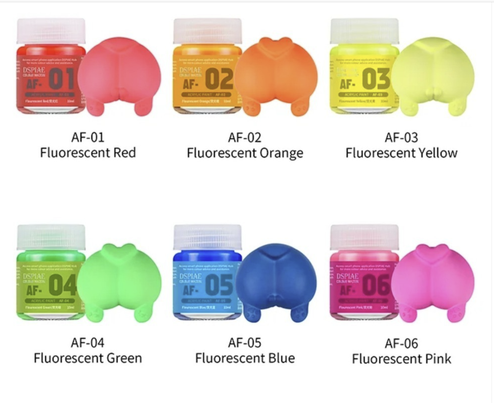 DSPIAE AF Serie Fluorescent Ac - Model Kit Paint Set のレビューと価格