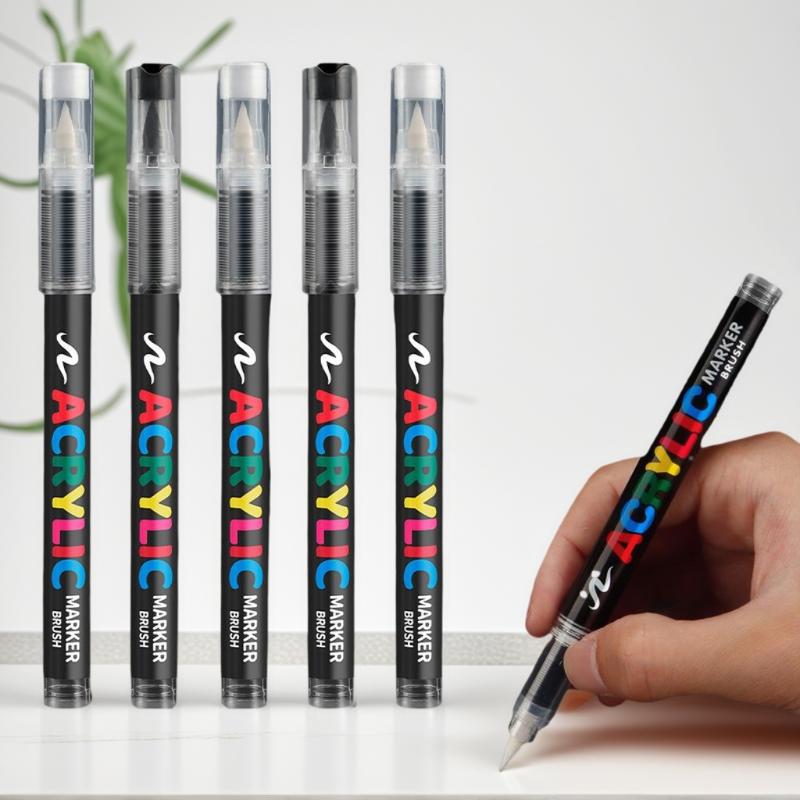 8pcs Black And White Acrylic P - Model Kit Markers のレビューと価格