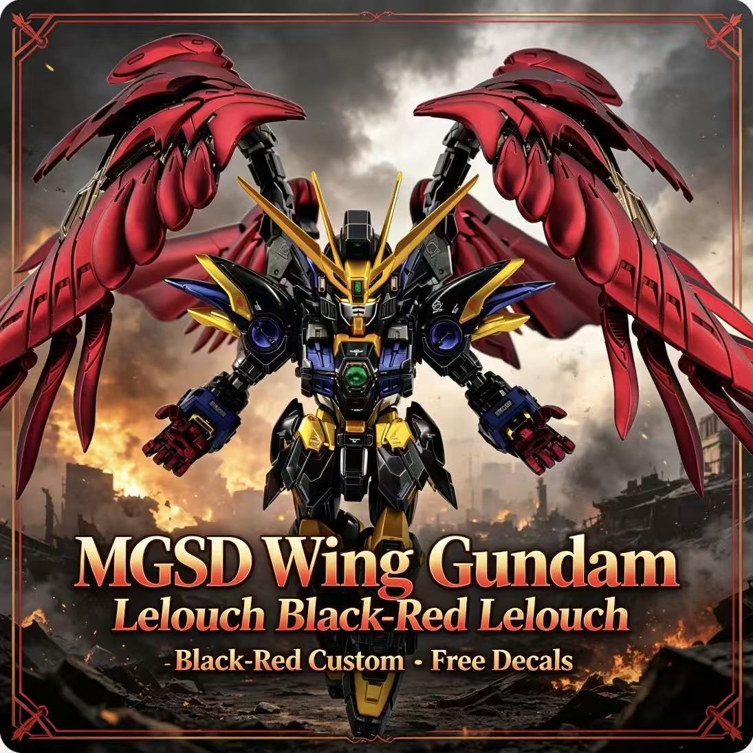 MGSD Wing Lelouch Color Scheme - Gundam Model Mg のレビューと価格