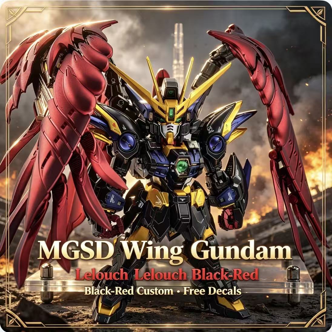 MGSD Wing Lelouch Color Scheme - Gundam Model Mg のレビューと価格