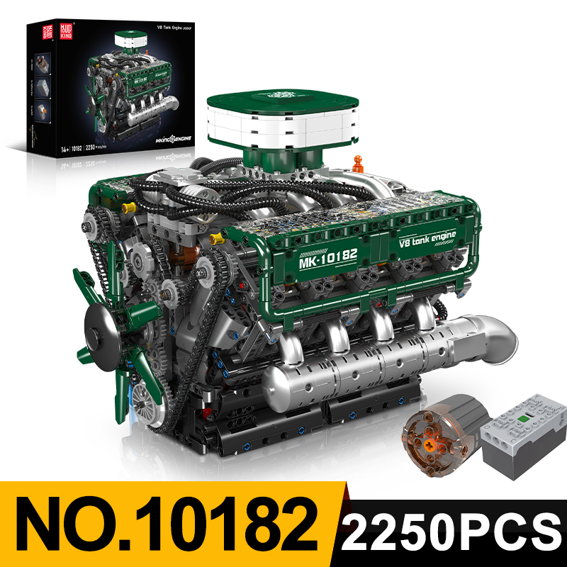Mould King 10182 V8 Tank Engin - Model Kit V8 Engine のレビューと価格