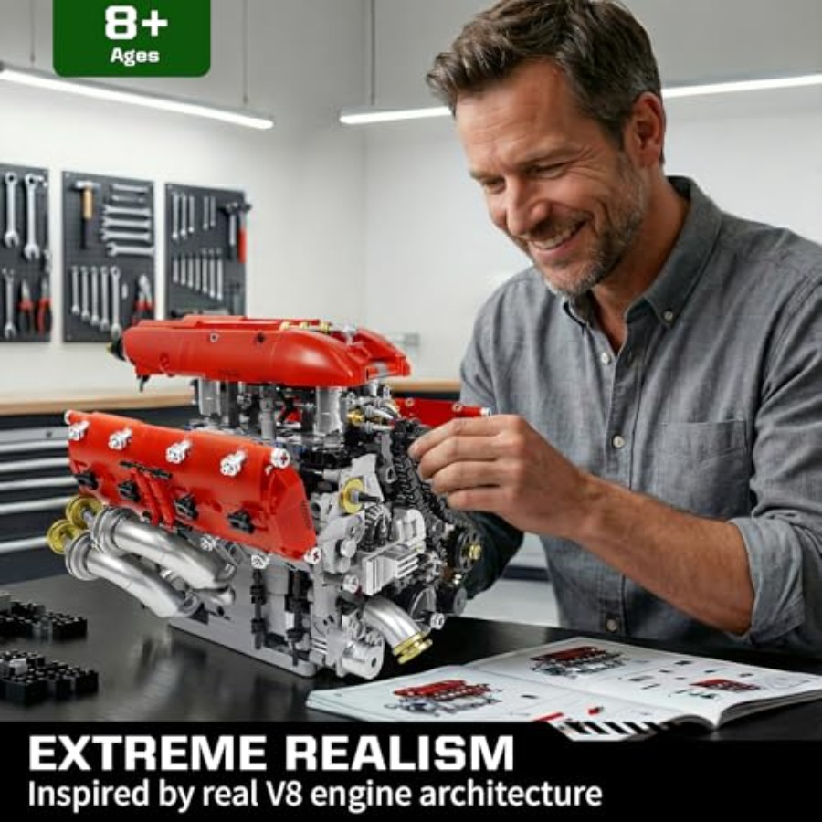 V8 Engine Model Kit for Desk D - Model Kit V8 Engine のレビューと価格