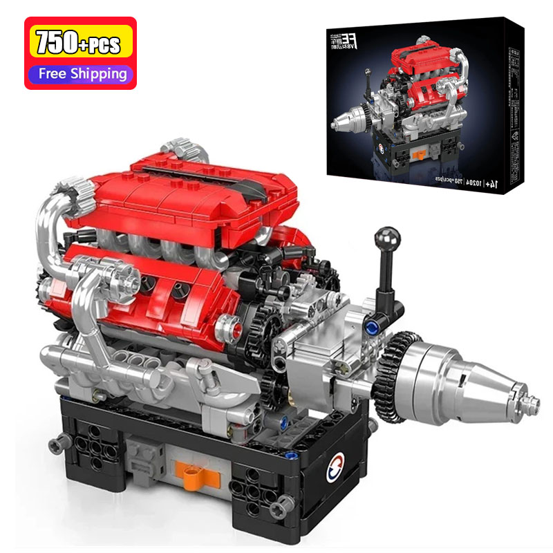 10204 750 Pcs MOULD KING V8 En - Model Kit V8 Engine のレビューと価格