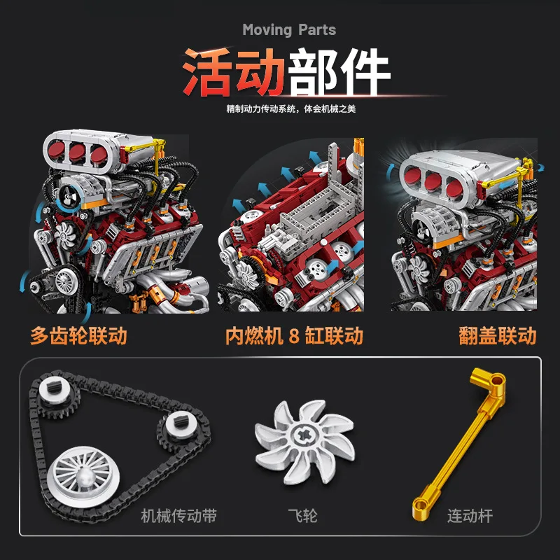 V8 Engine Model Building Kit,  - Model Kit V8 Engine のレビューと価格