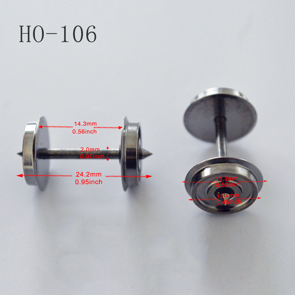 HO 1:87 Metal wheels for Model - Model Kit Locomotive のレビューと価格