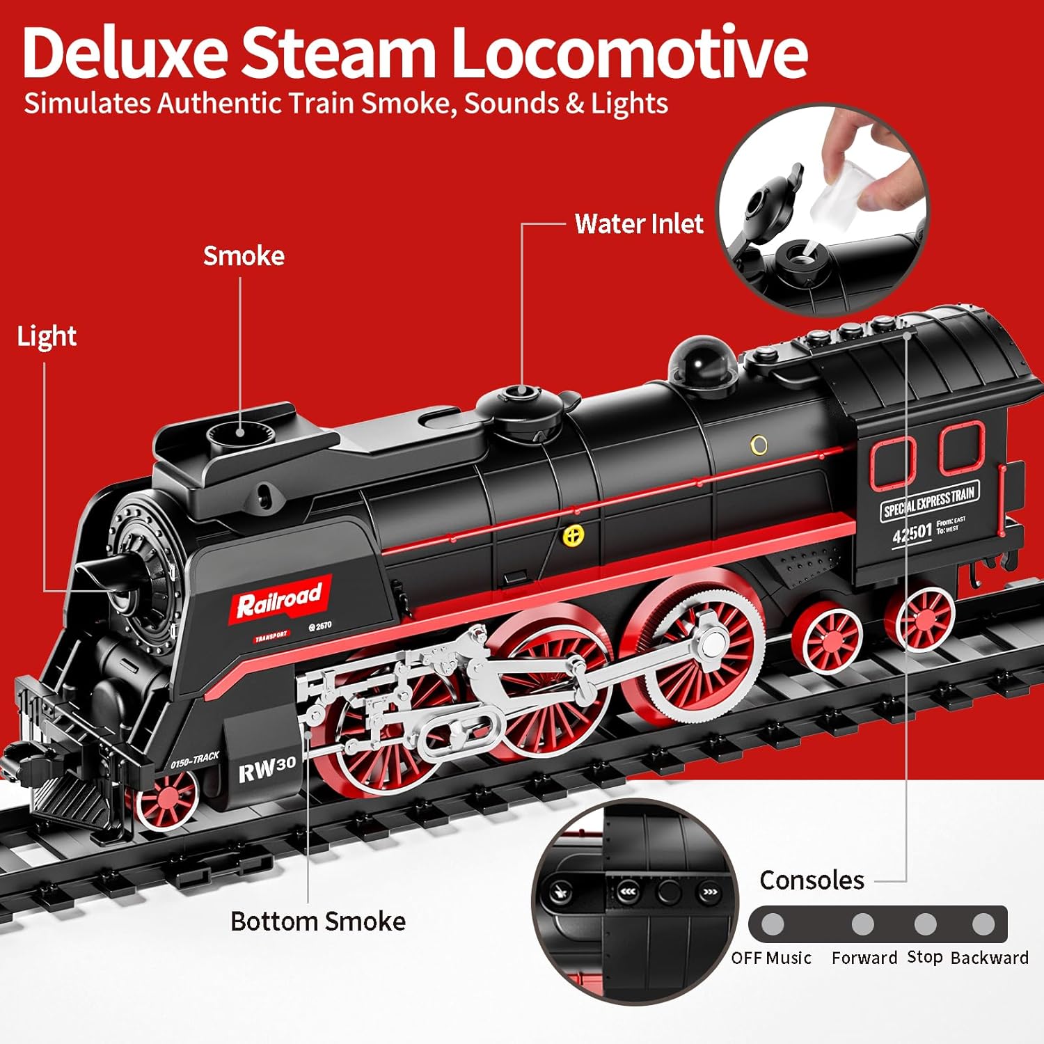 Model Train Set, Remote Contro - Model Kit Locomotive のレビューと価格