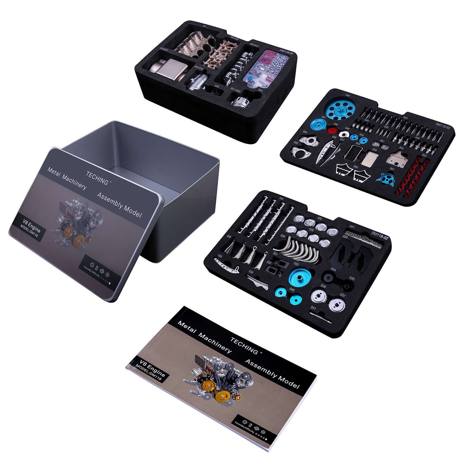 500+Pcs DIY V8 Engine Model Me - Model Kit V8 Engine のレビューと価格