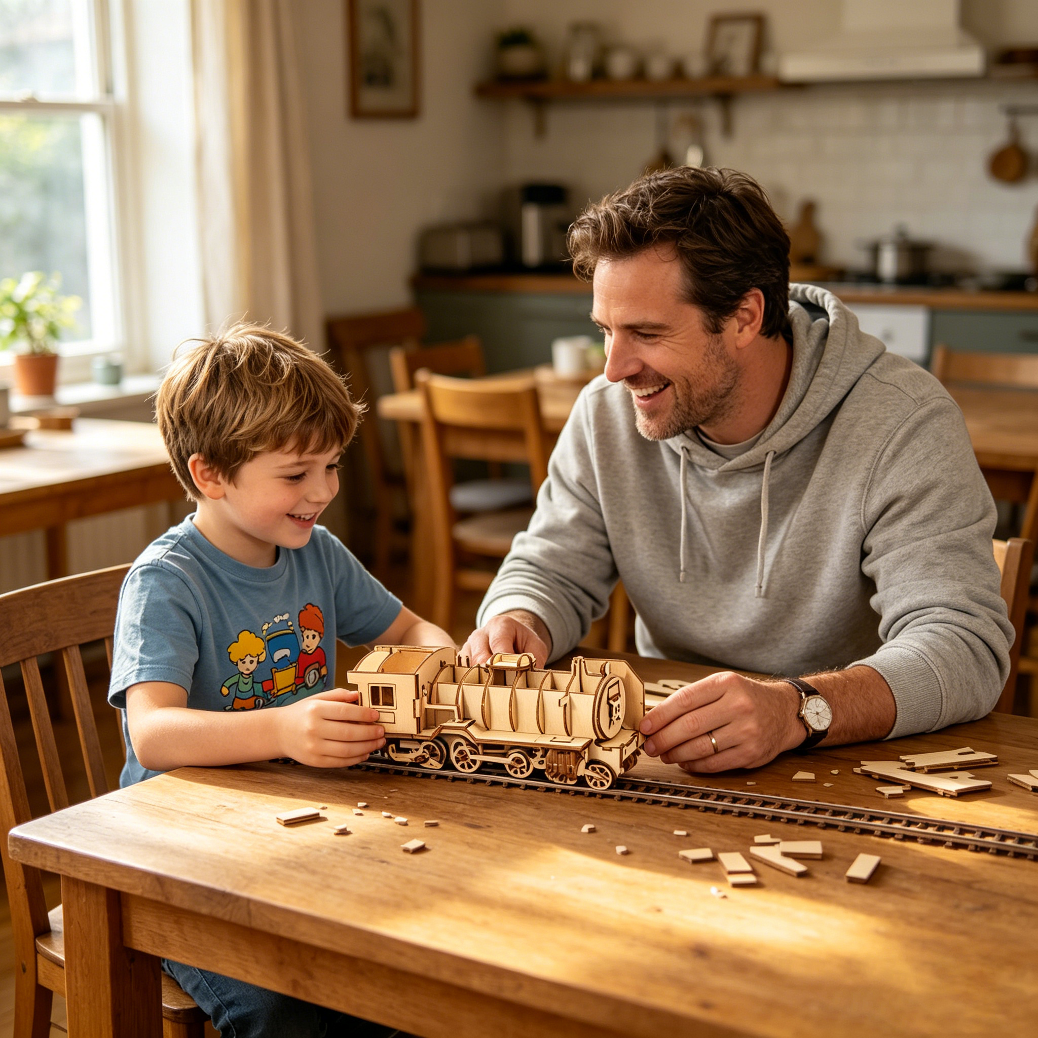 3D Wooden Locomotive Puzzle Mo - Model Kit Locomotive のレビューと価格