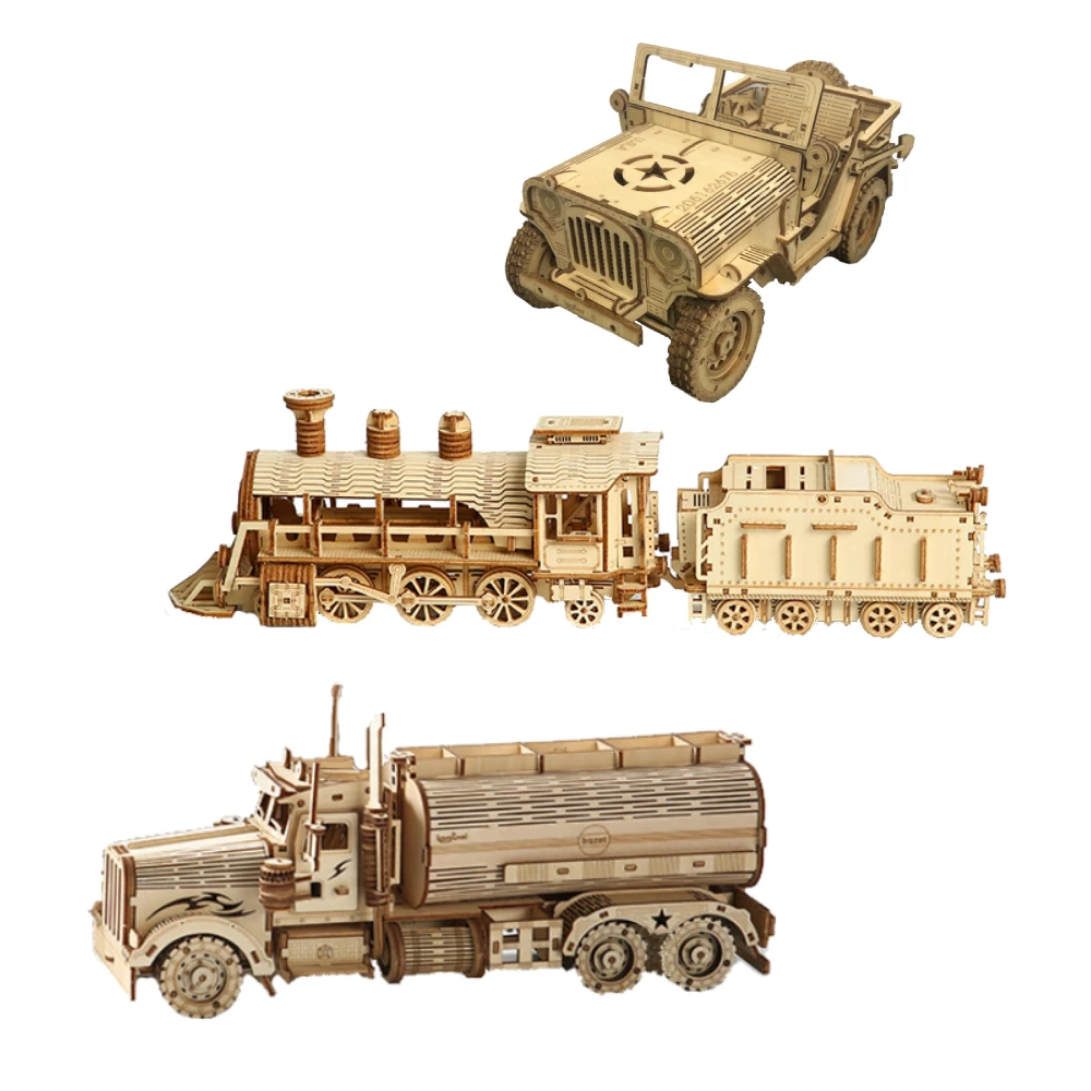 3D Puzzles Movable Classic Ste - Model Kit Locomotive のレビューと価格