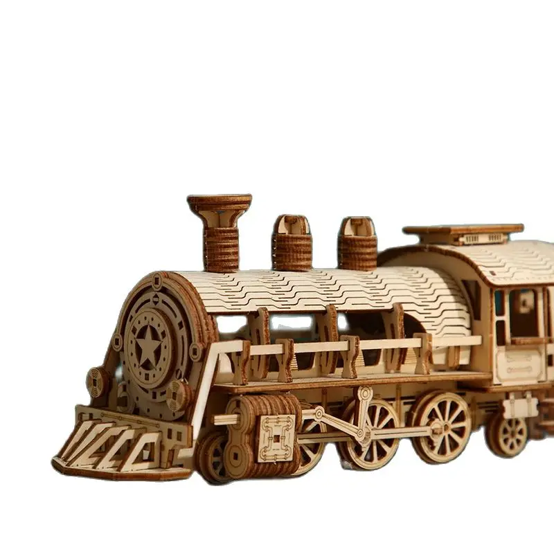 3D Puzzles Movable Classic Ste - Model Kit Locomotive のレビューと価格