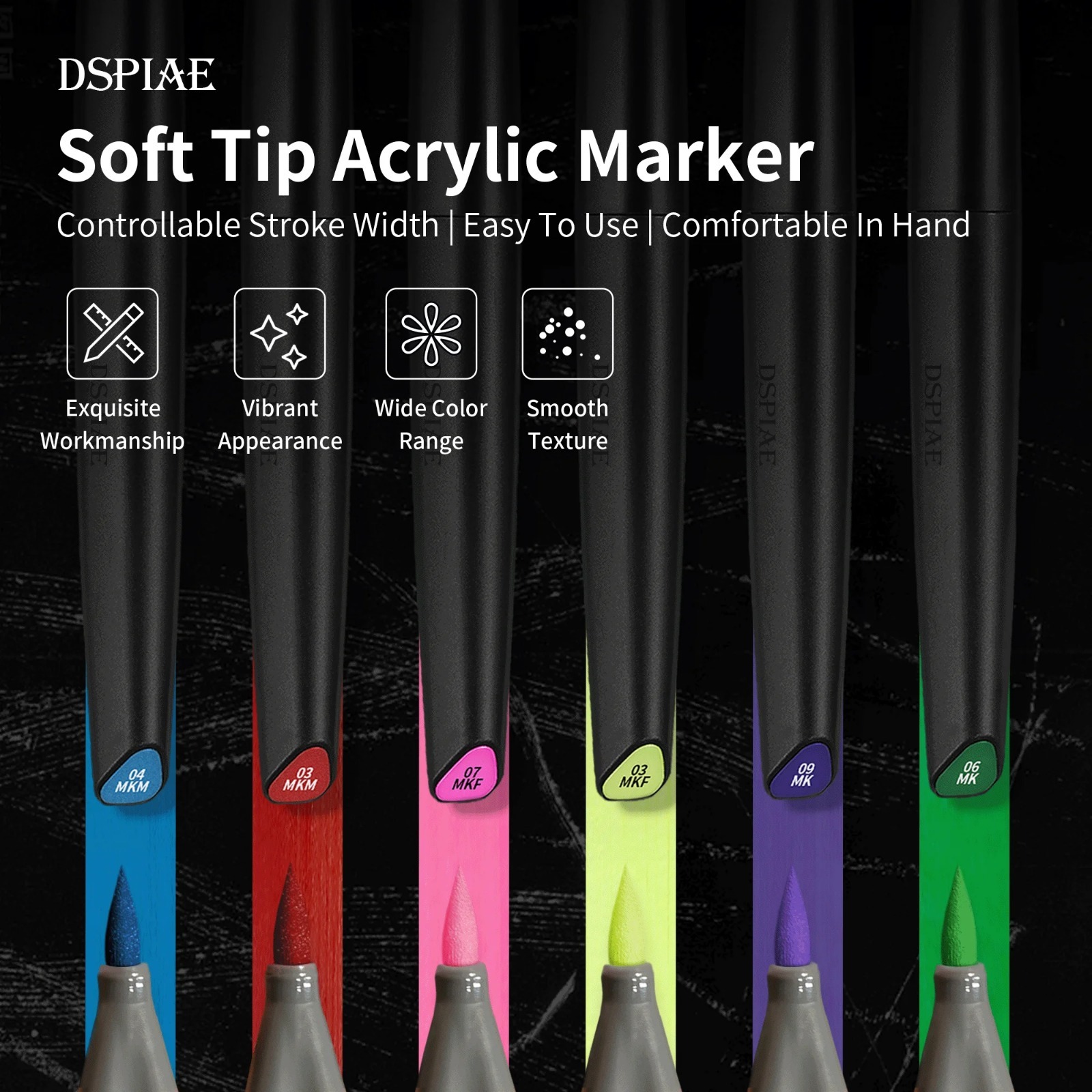 DSPIAE Soft Tip Water Based Ma - Model Kit Paint Set のレビューと価格