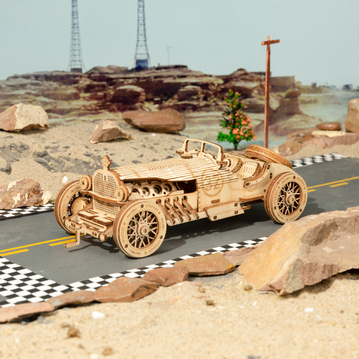 Robotime Rokr Classic Car 3D W - Model Kit Locomotive のレビューと価格