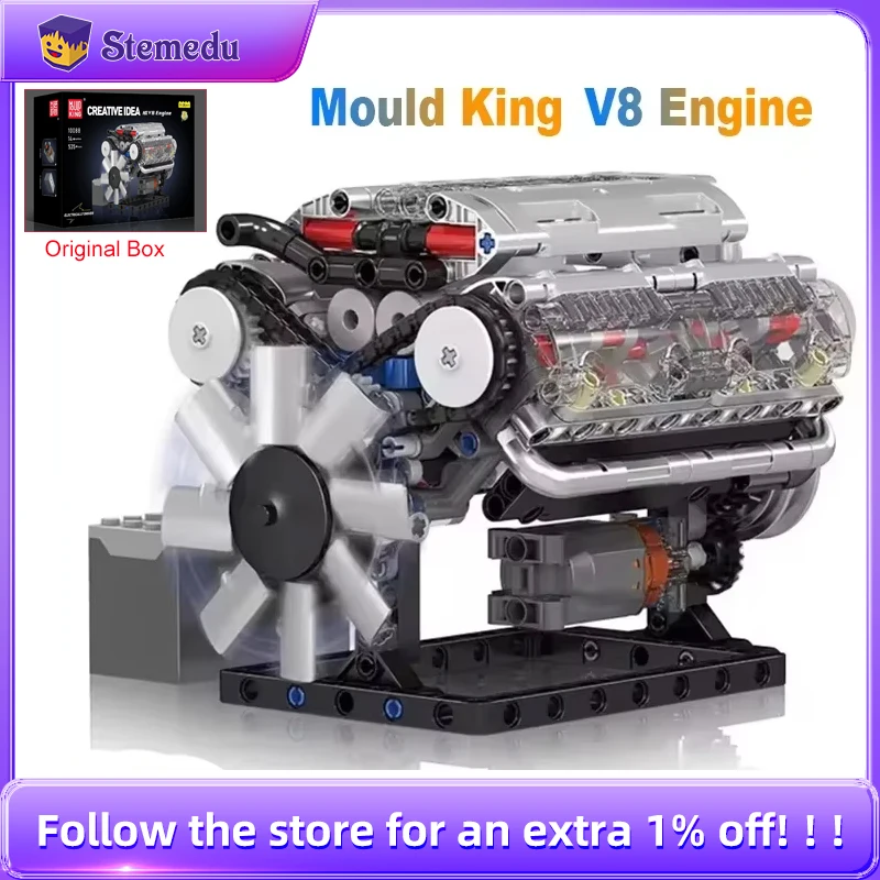 Mould King V8 Engine Building  - Model Kit V8 Engine のレビューと価格