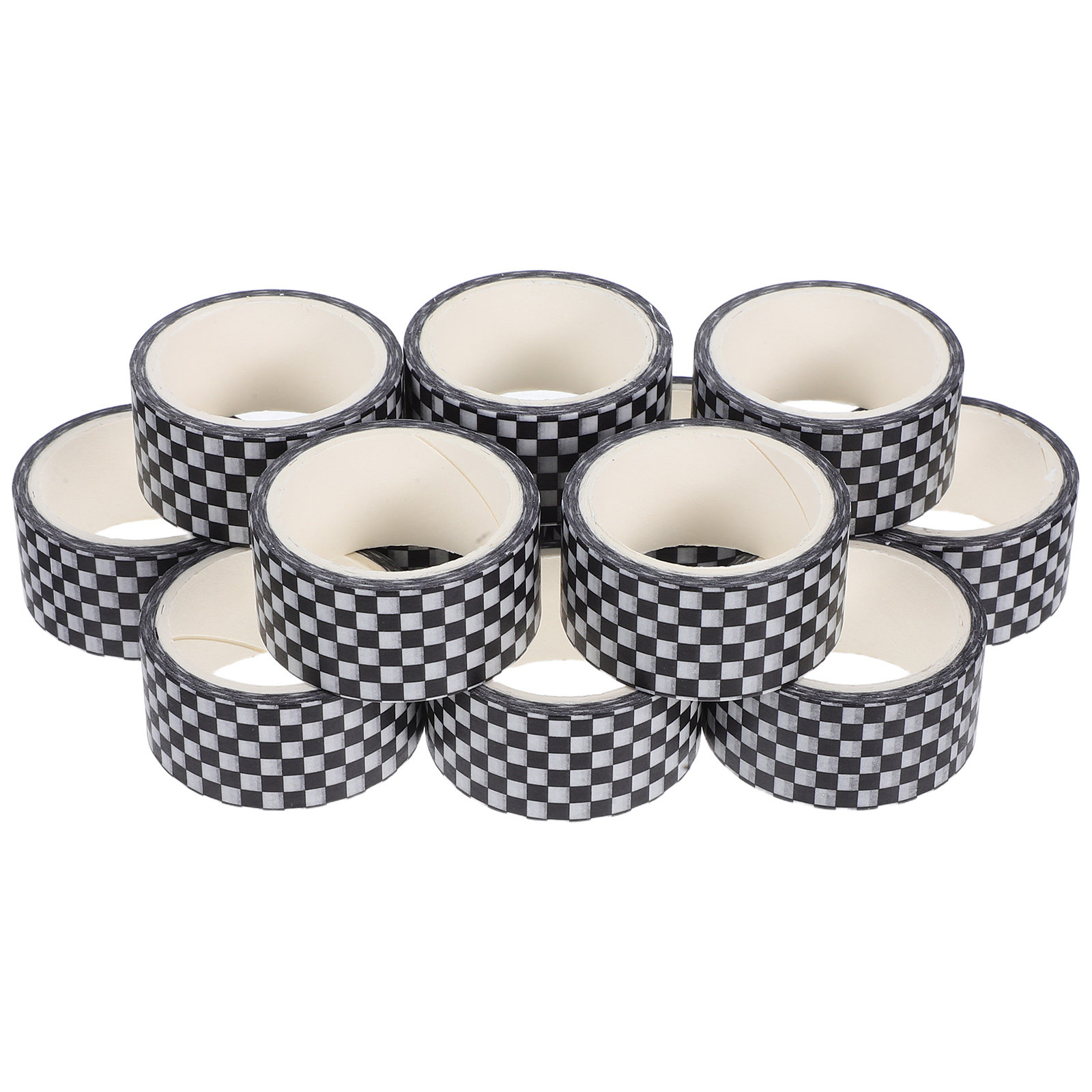 12 Rolls Checkered Washi Tape  - Masking Tape Thin のレビューと価格