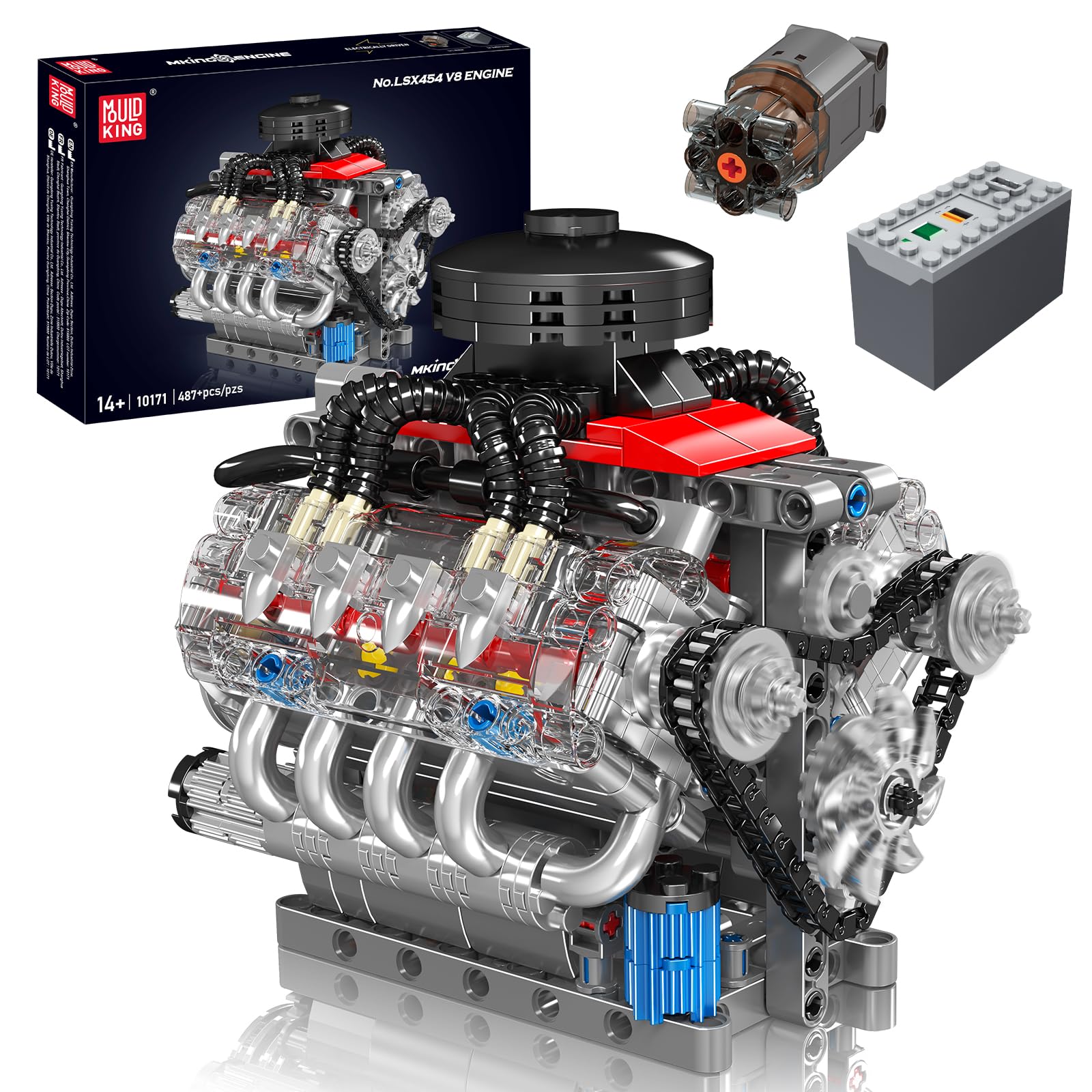 V8 Engine Building Blocks Sets - Model Kit V8 Engine のレビューと価格