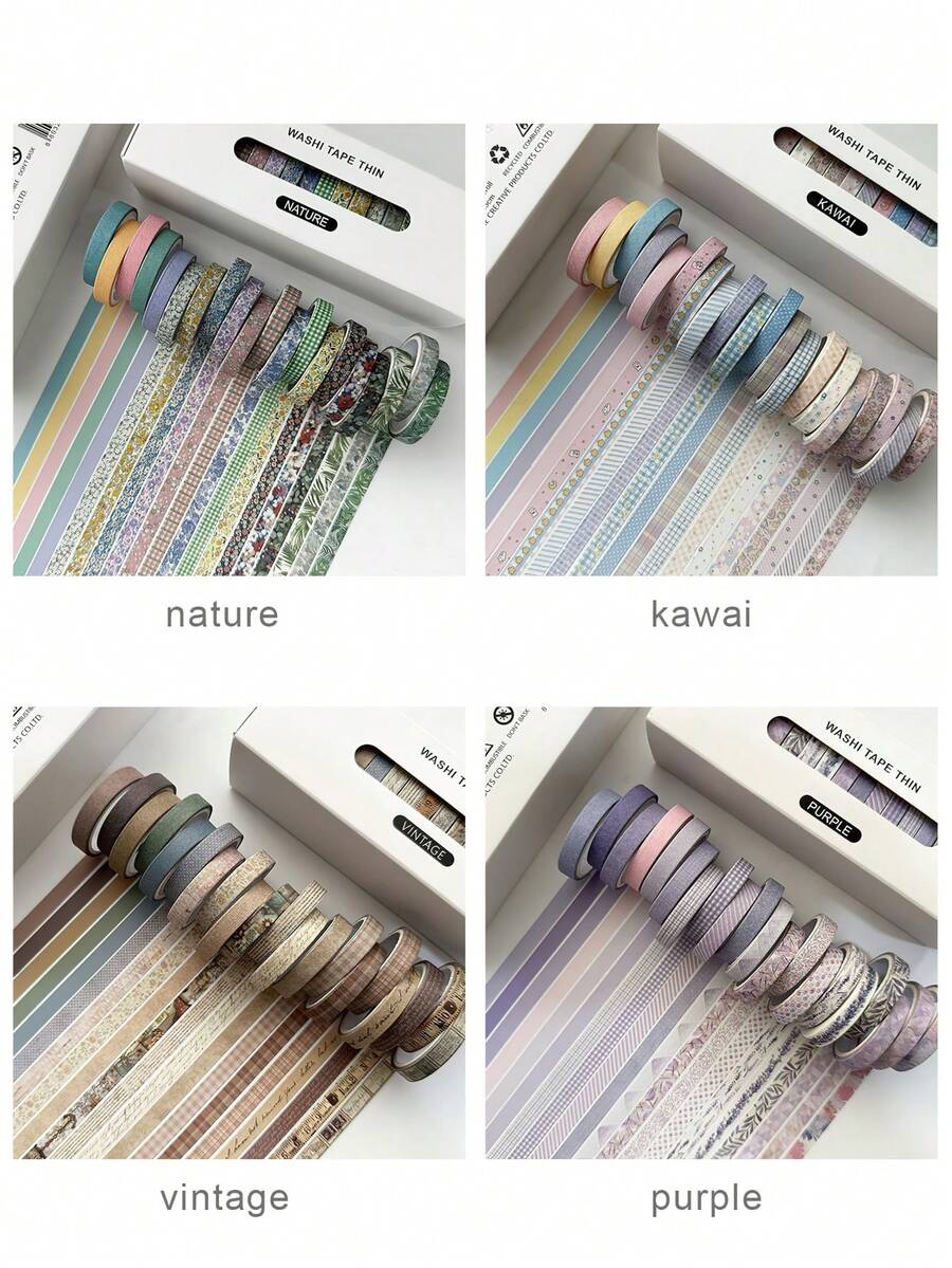 20pcs/Pack Cute Washi Tape, Th - Masking Tape Thin のレビューと価格