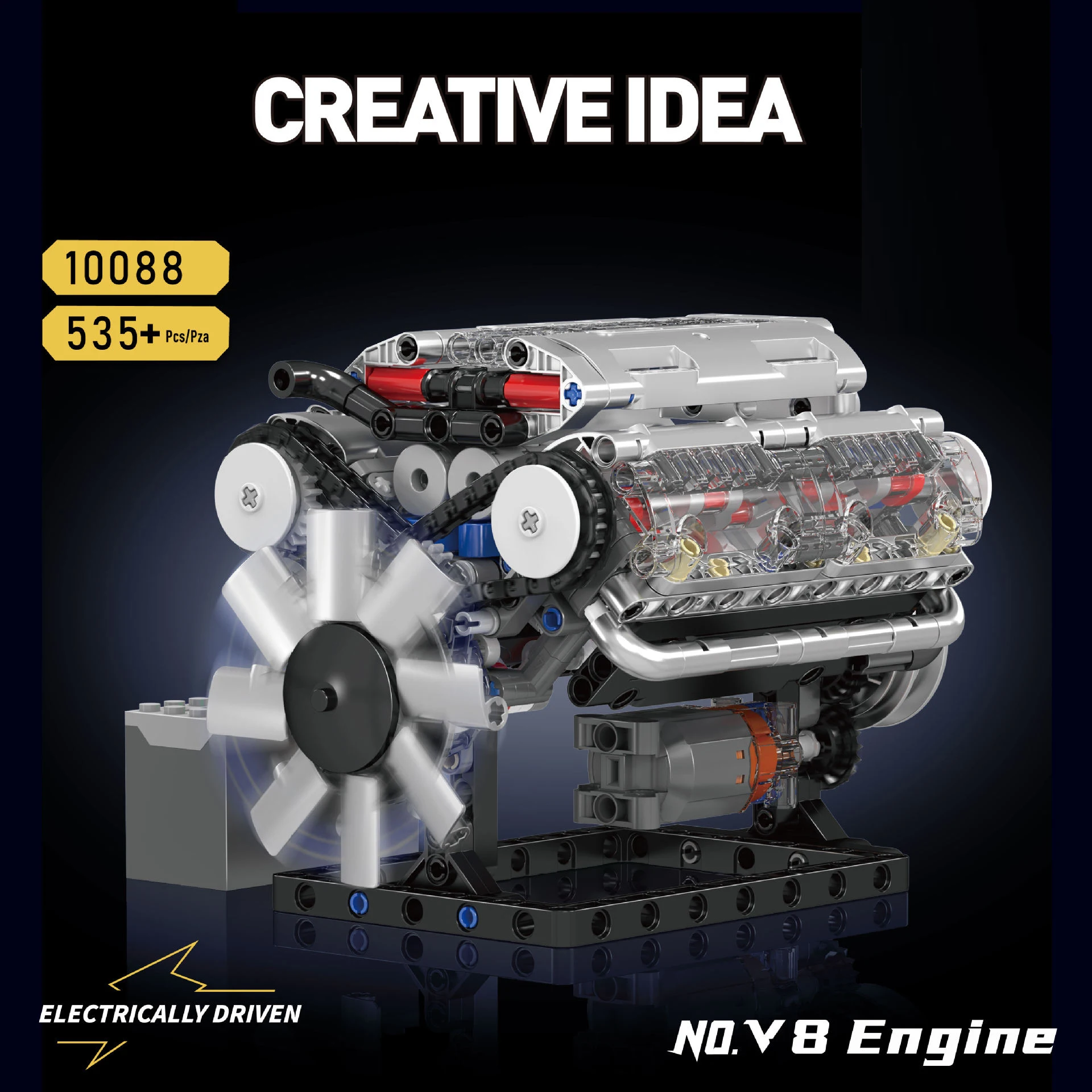 MOULD KING 10088 V8 Engine Bui - Model Kit V8 Engine のレビューと価格