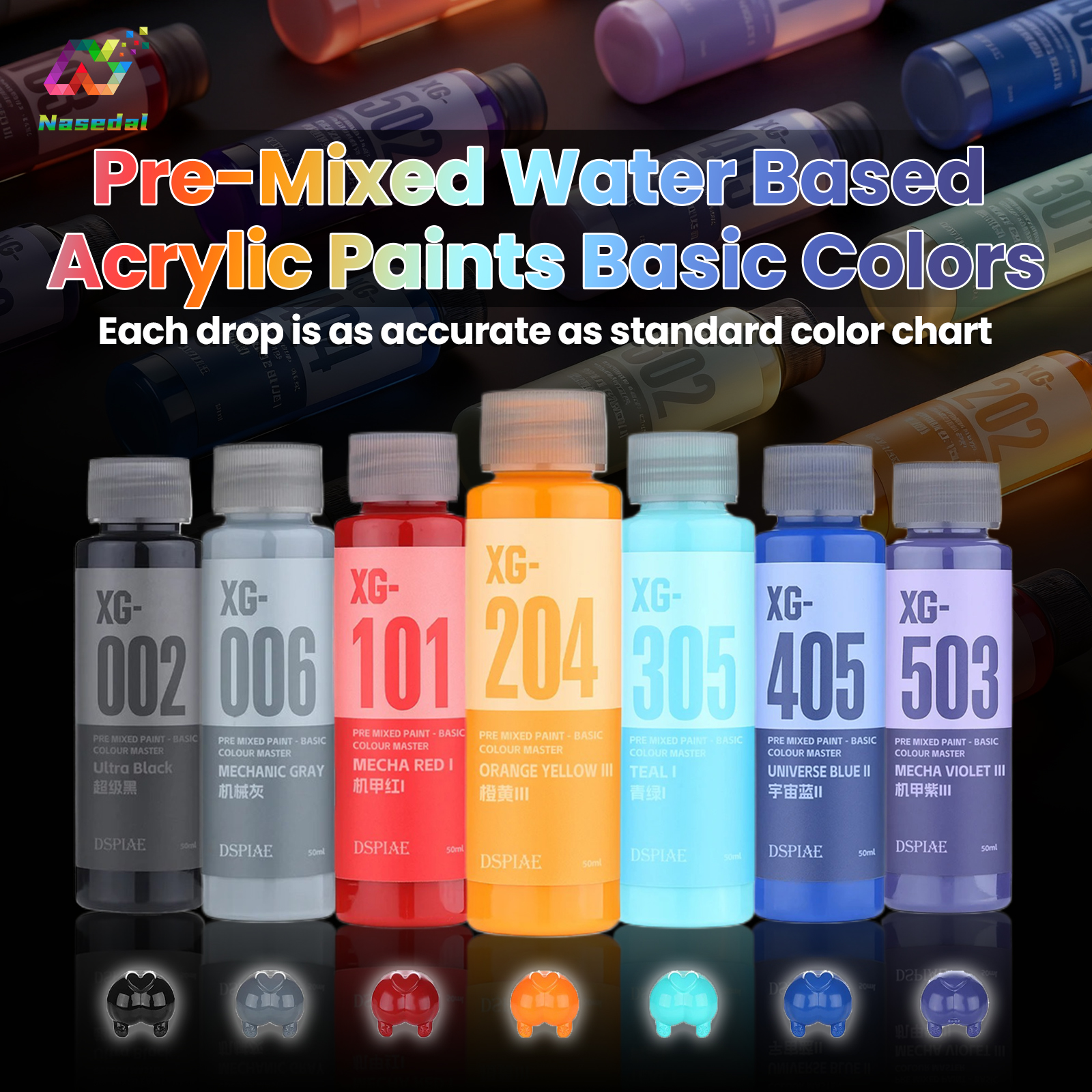 DSPIAE XG Series 50ML Pre Mixe - Model Kit Paint Set のレビューと価格