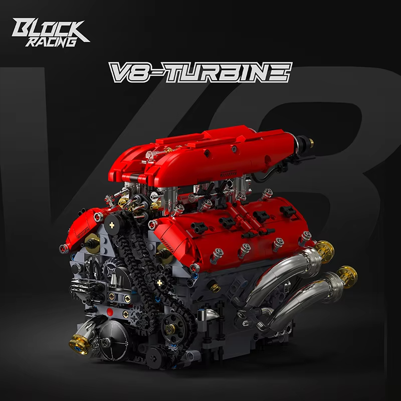 1370pieces V8 Engine Building  - Model Kit V8 Engine のレビューと価格