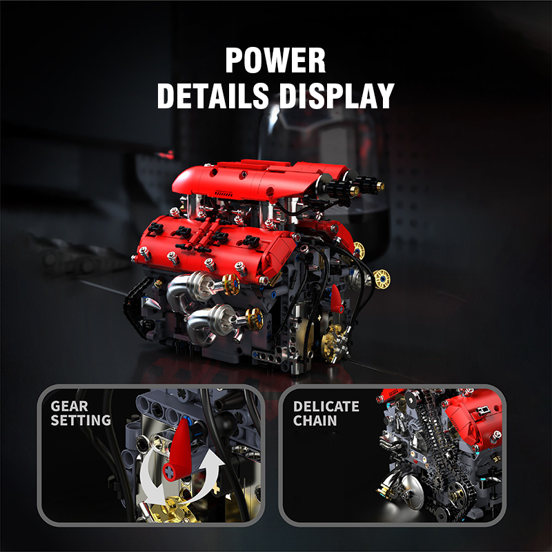1370pieces V8 Engine Building  - Model Kit V8 Engine のレビューと価格
