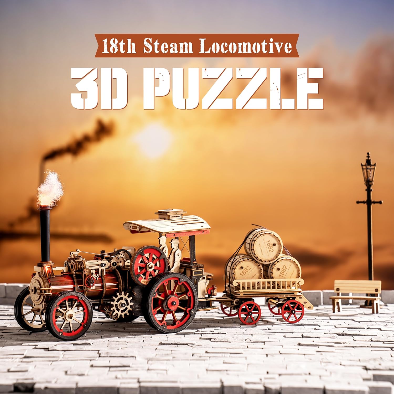 Robotime Rokr Car Model Buildi - Model Kit Locomotive のレビューと価格