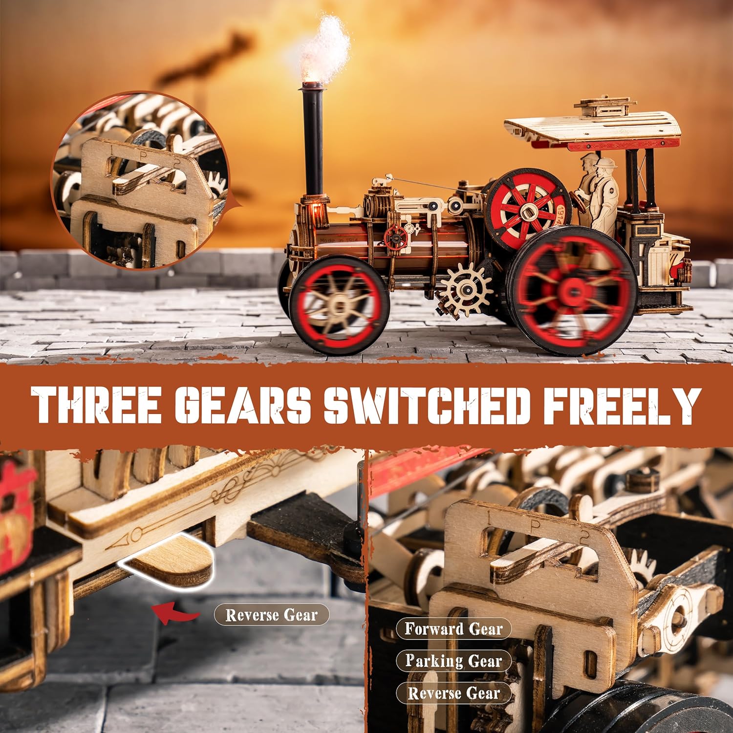 Robotime Rokr Car Model Buildi - Model Kit Locomotive のレビューと価格