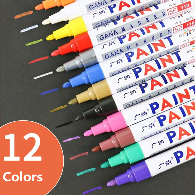 12 Colors Permanent Waterproof - Model Kit Markers のレビューと価格
