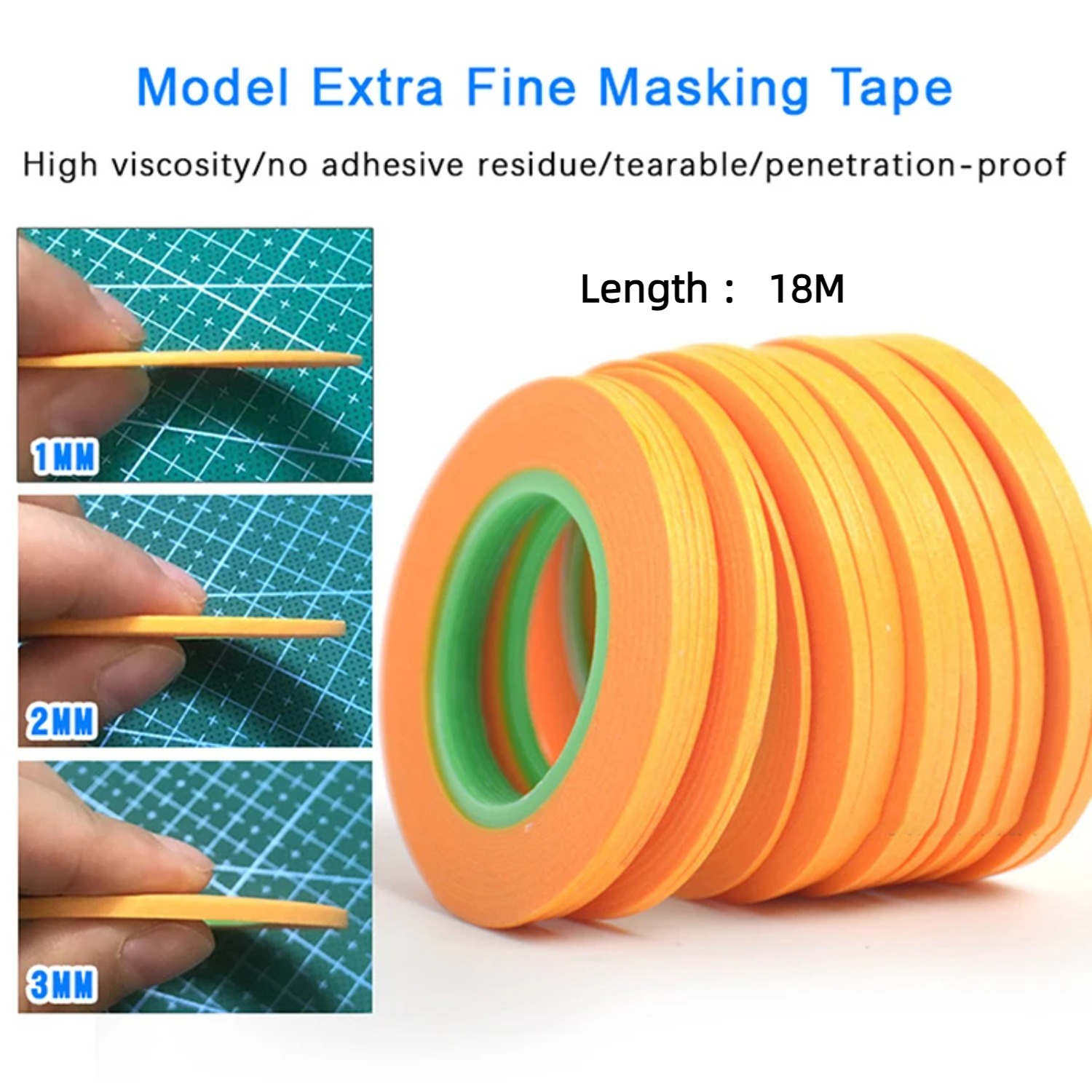 3/4/9 Rolls Model Masking Tape - Model Kit Paint Set のレビューと価格