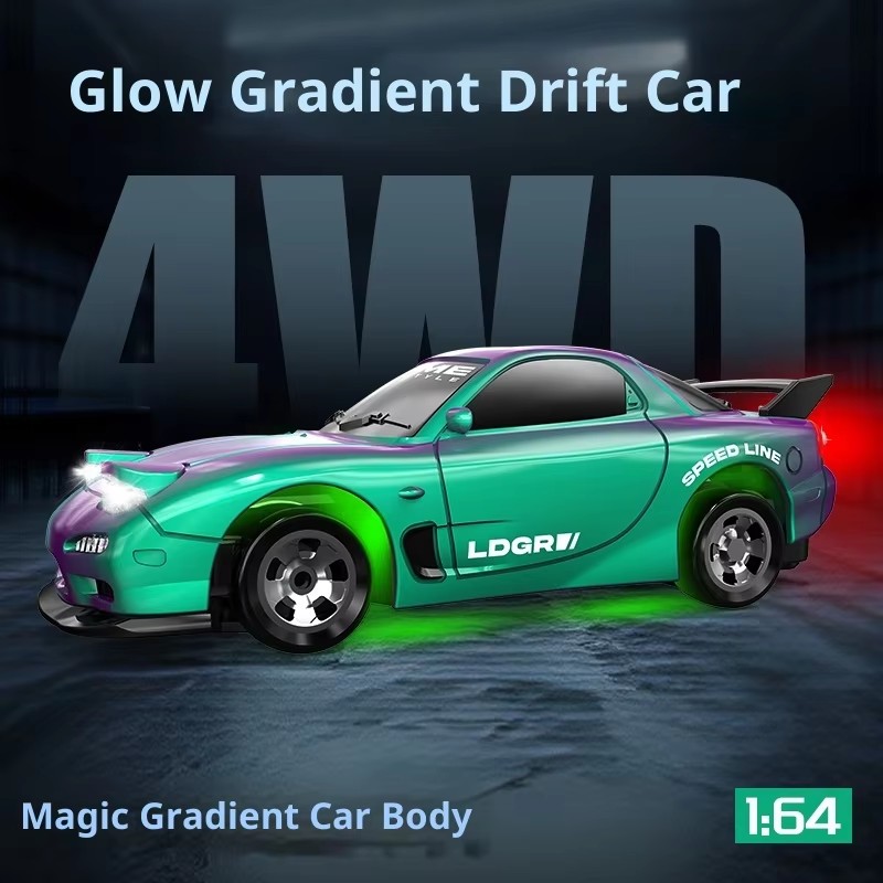 Mini 1:64 4WD RC Drift Car 15K - Model Kit Ae86 のレビューと価格