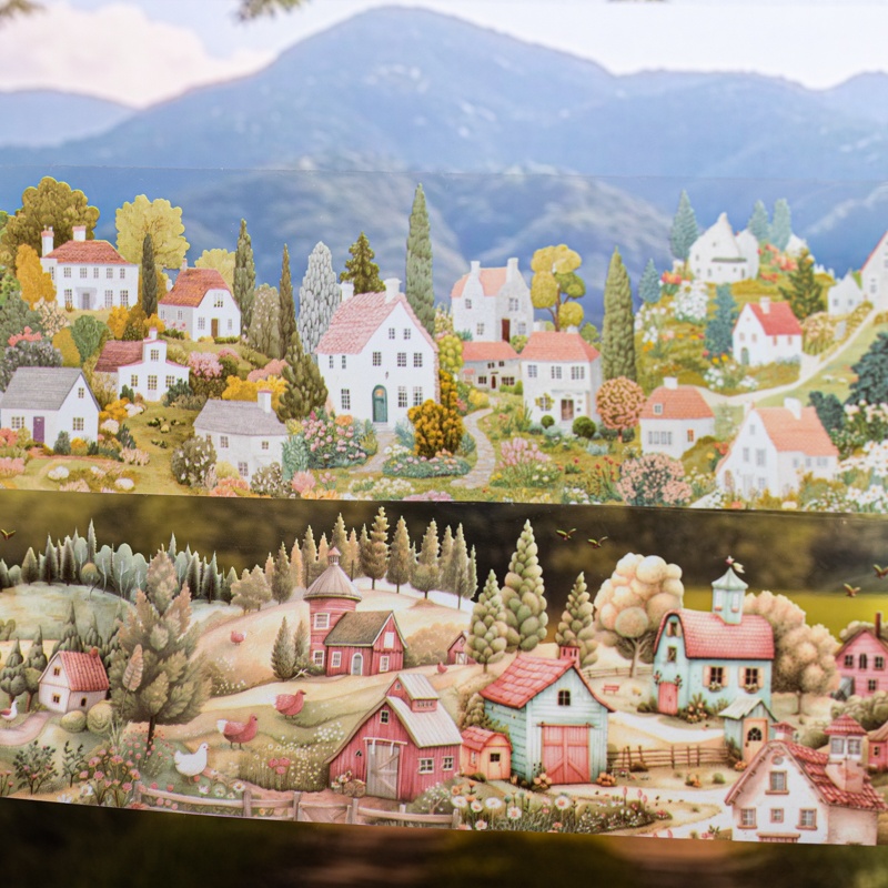 6 Rolls 6Cm×200Cm Village Them - Masking Tape Thin のレビューと価格