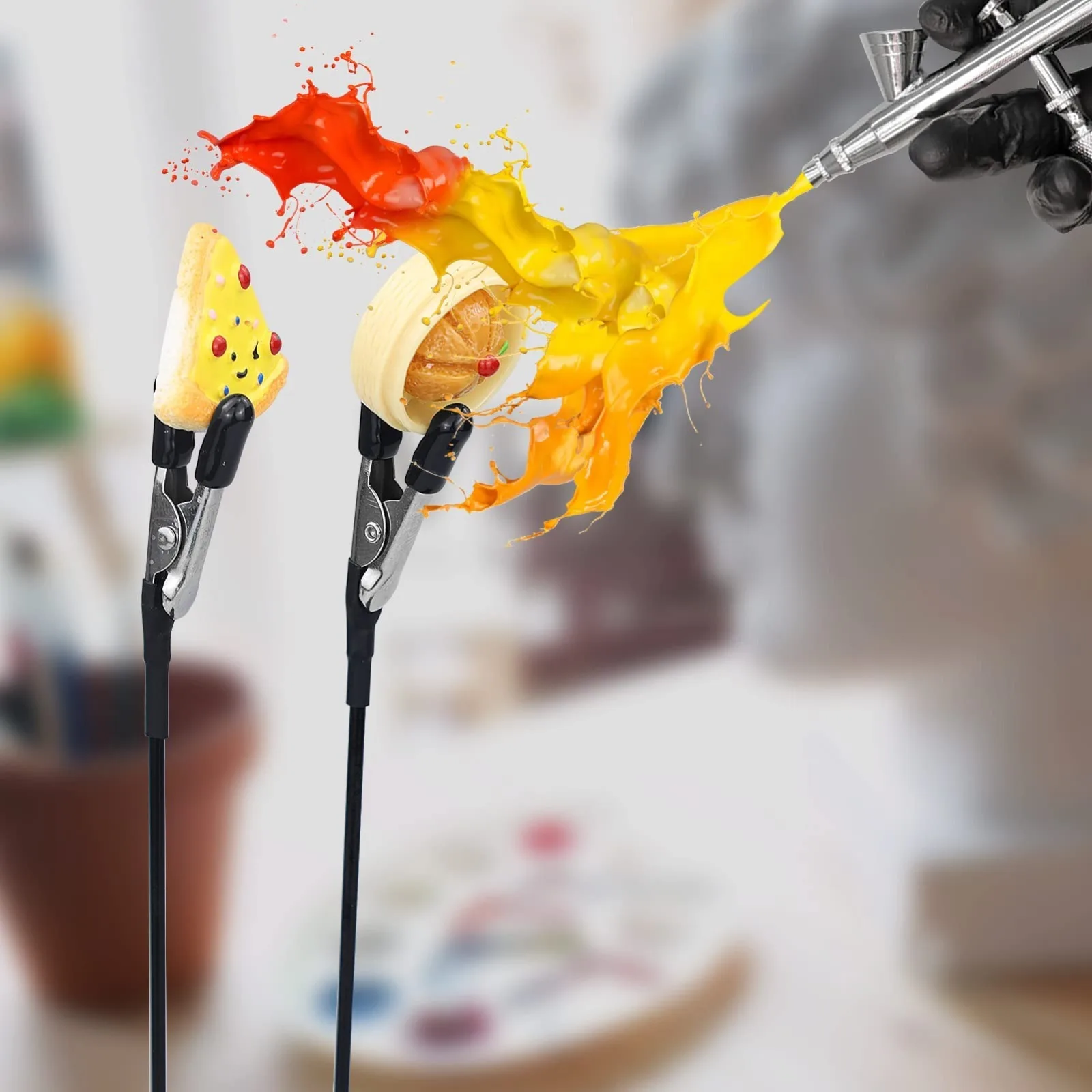 40PCS Alligator Clip Sticks fo - Model Kit Paint Set のレビューと価格