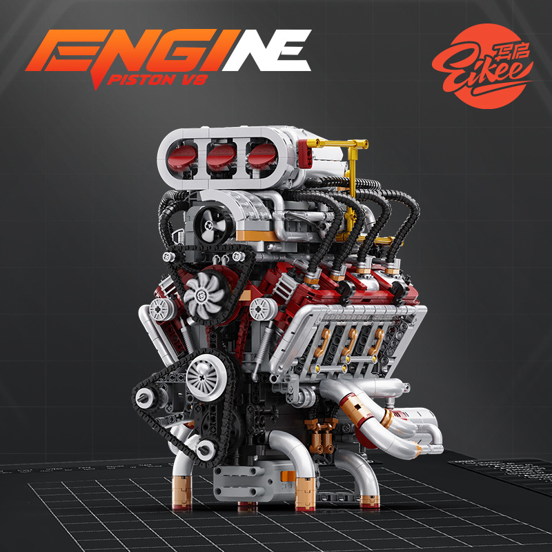 Y15001 Supercar V8 engine Mode - Model Kit V8 Engine のレビューと価格